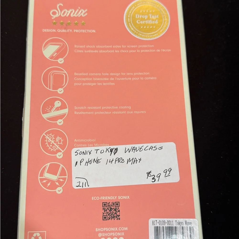 SONIX iPhone case 14 pro Max ,NIB 🍝🍝